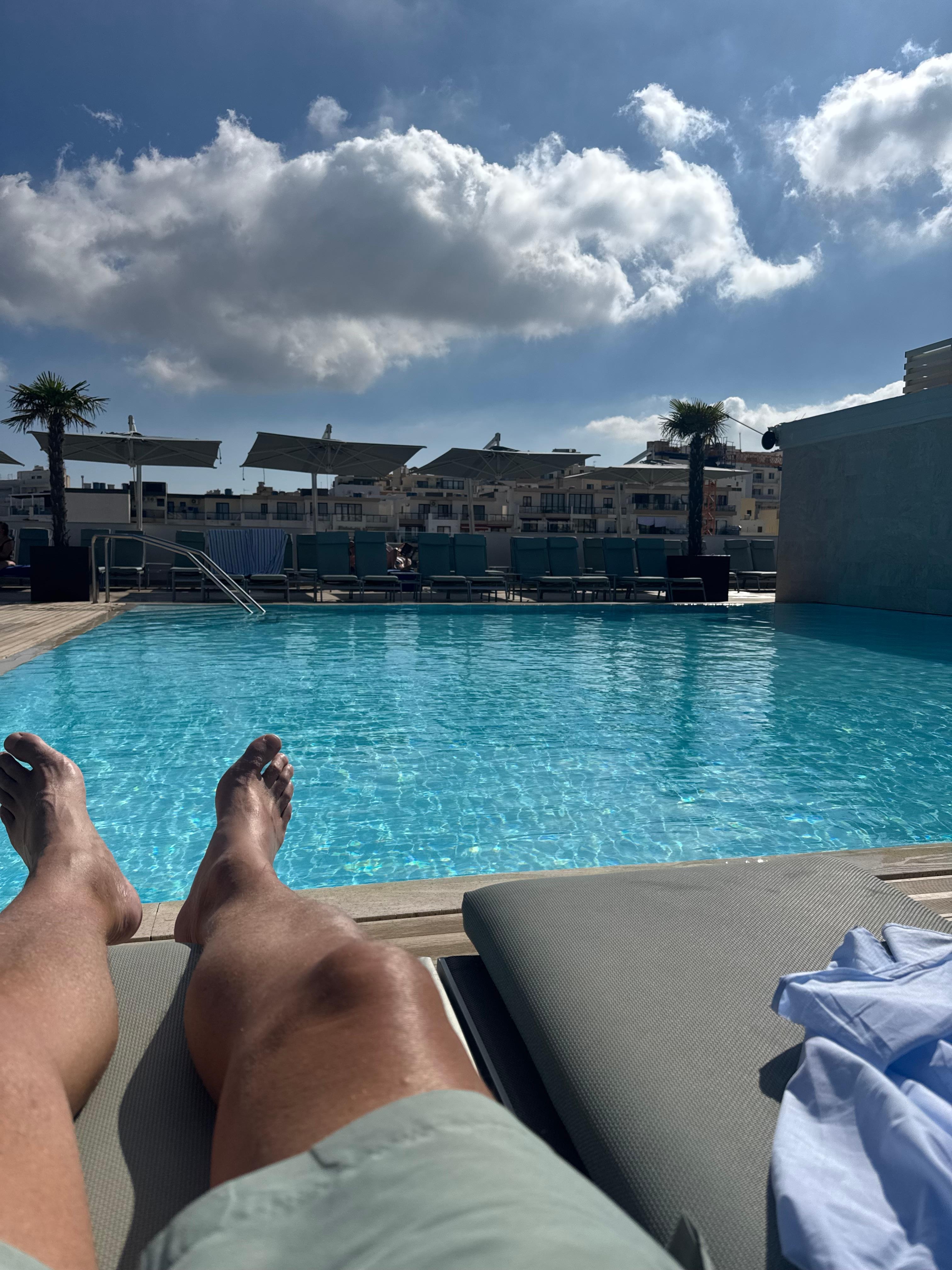 Lækker pool på taget. 