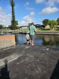 The boys loved fishing