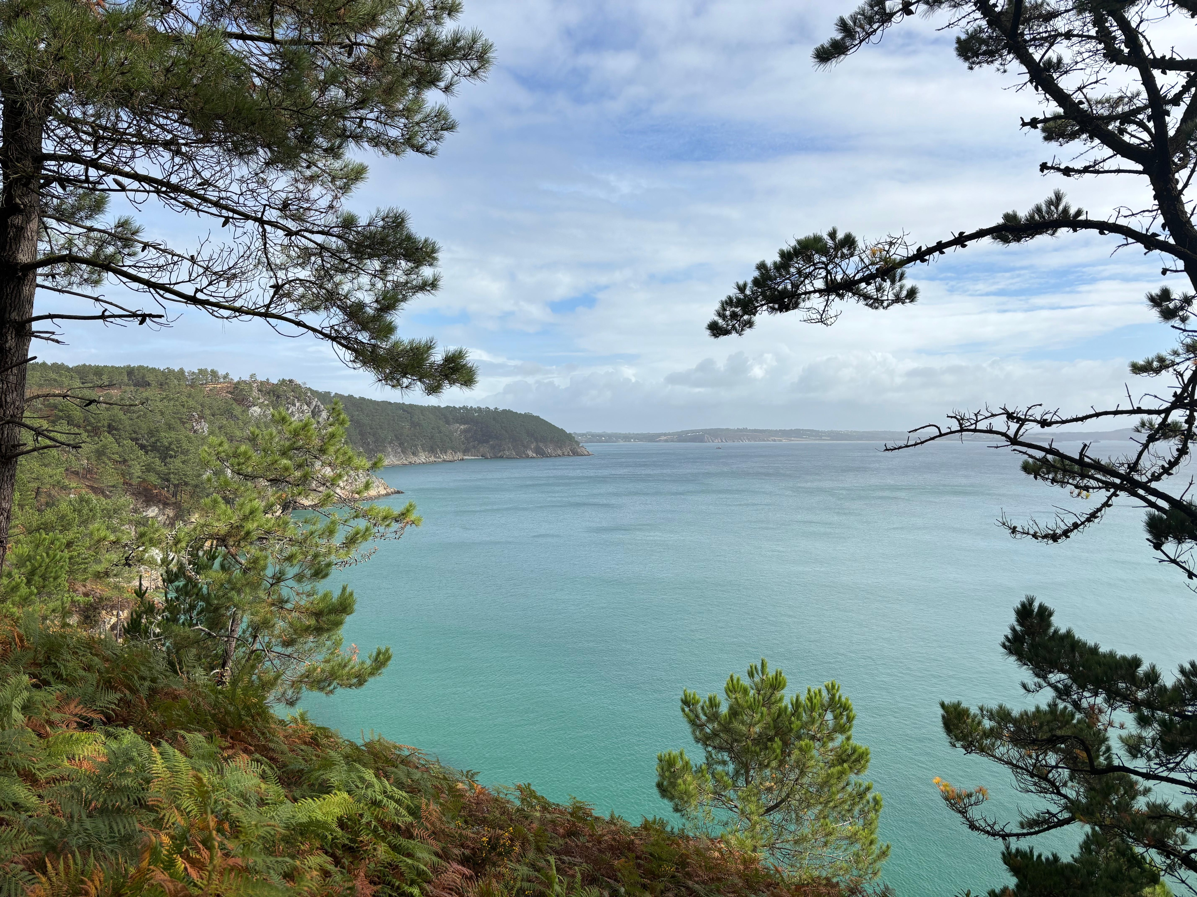 Hiking along the coast of the Crozon peninsula.
