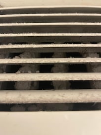 A/C vent inside the shower