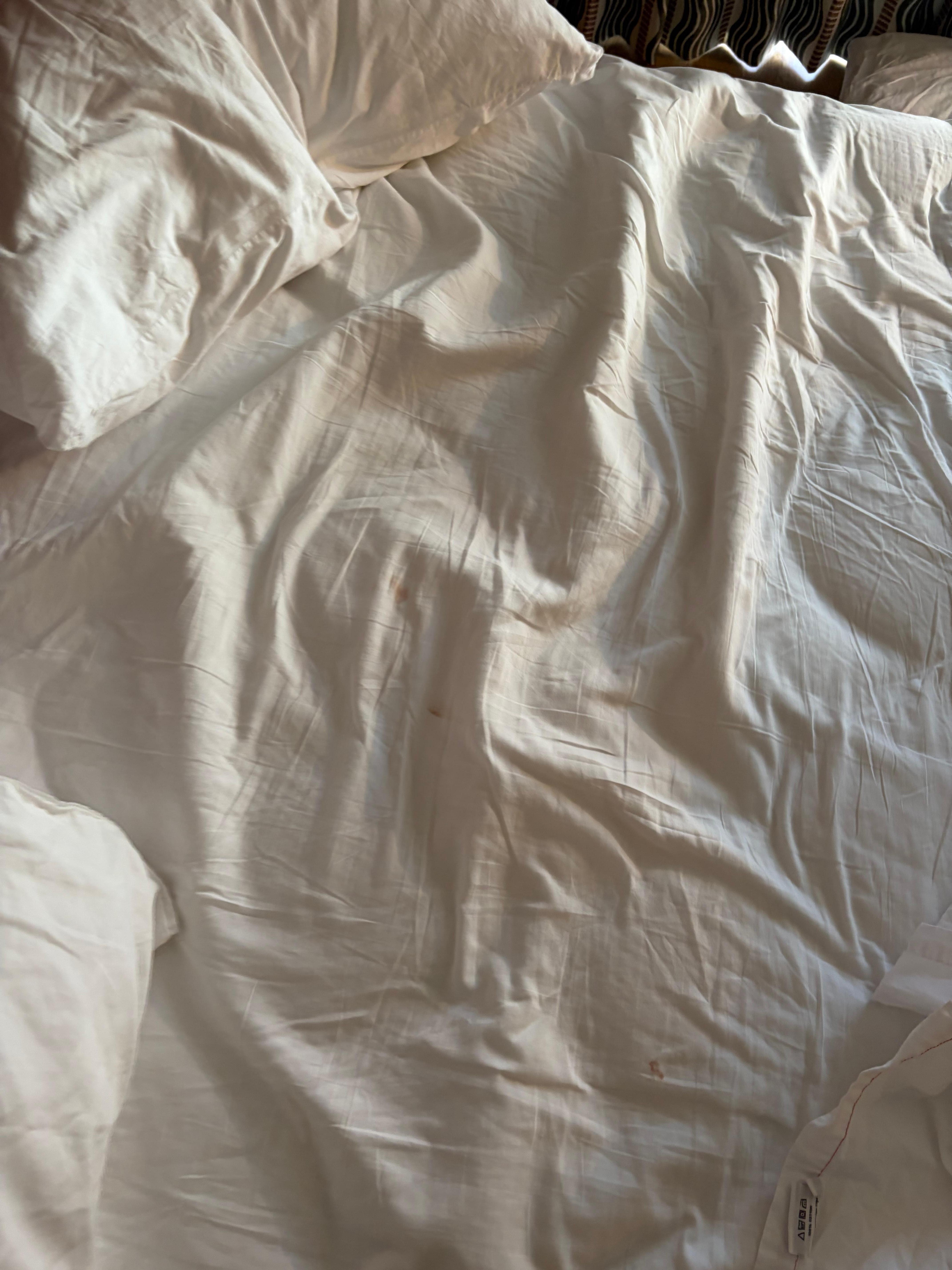 Old stains on the sheet