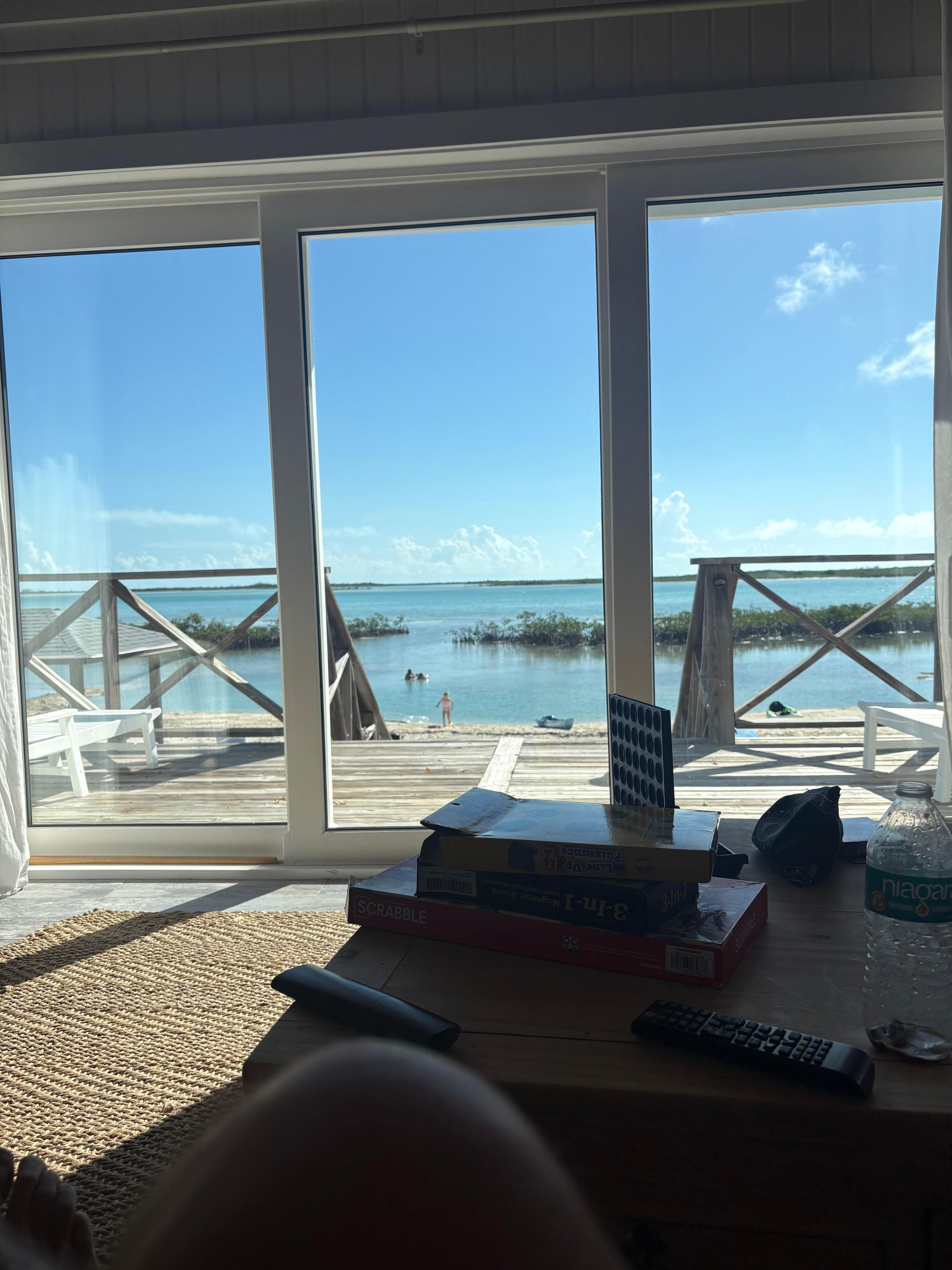 The view from the living room 