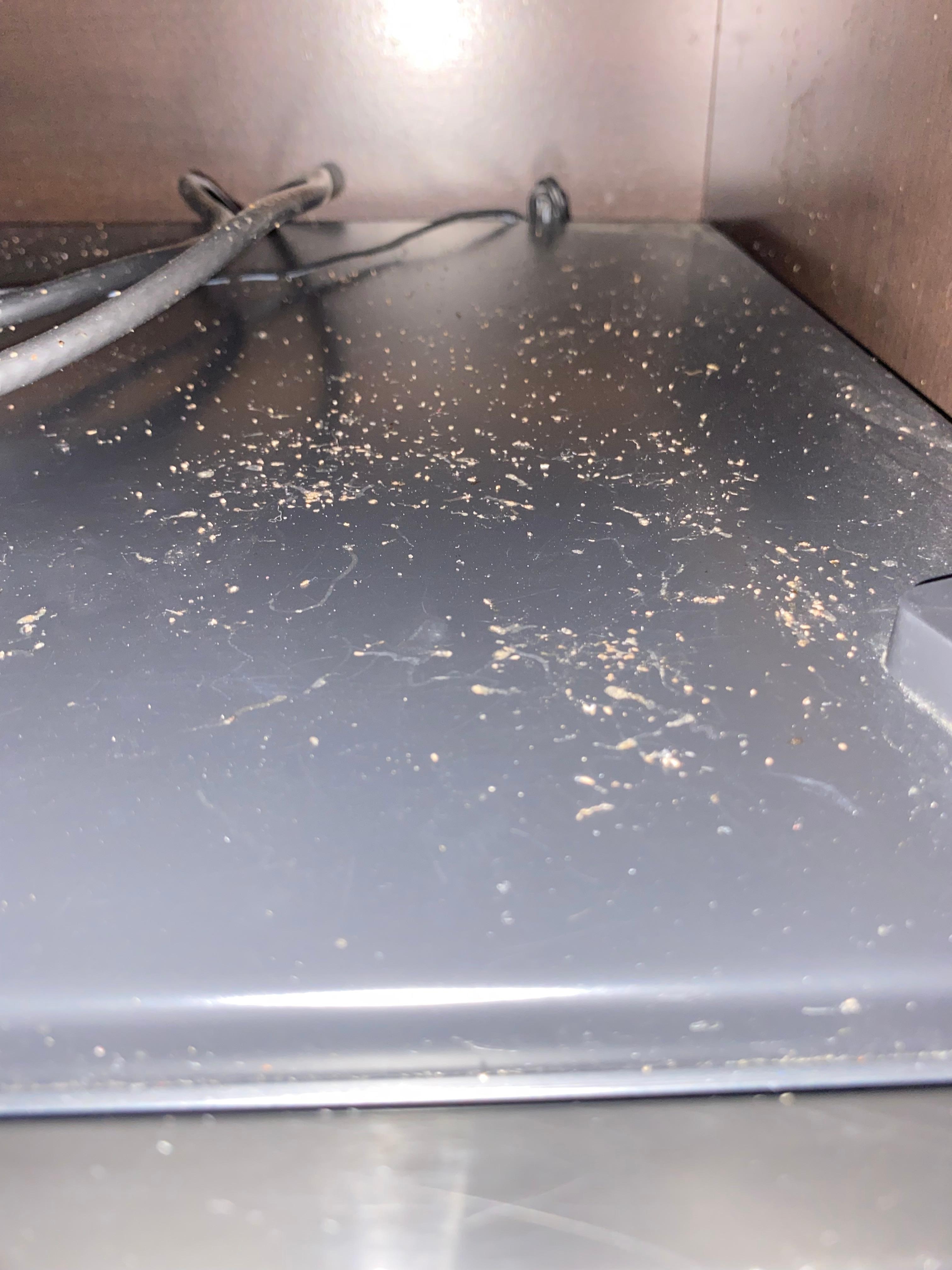 Residue on the fridge