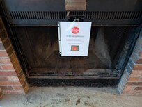 Fire place can't be used. Even though it is on the discription