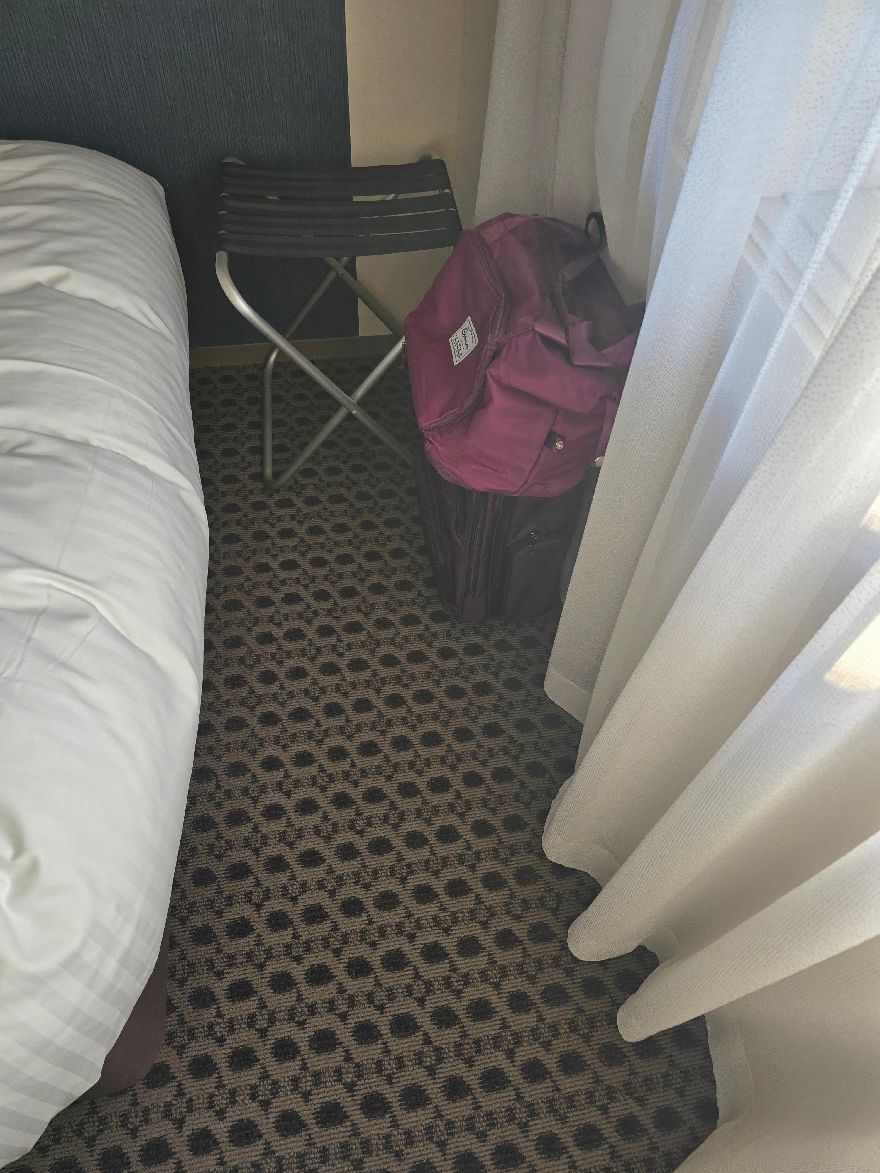 Ample space for stuff and things at the end of the bed!