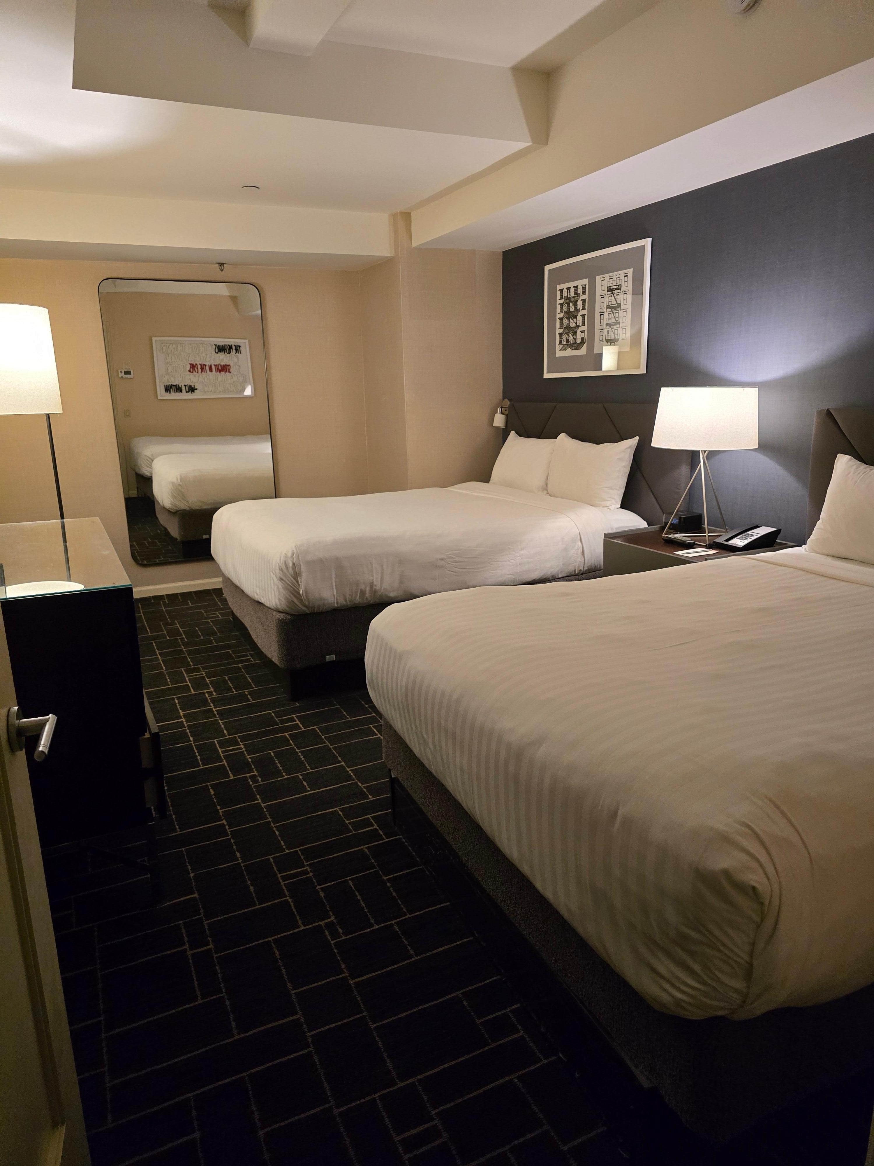 Bedroom area of suite