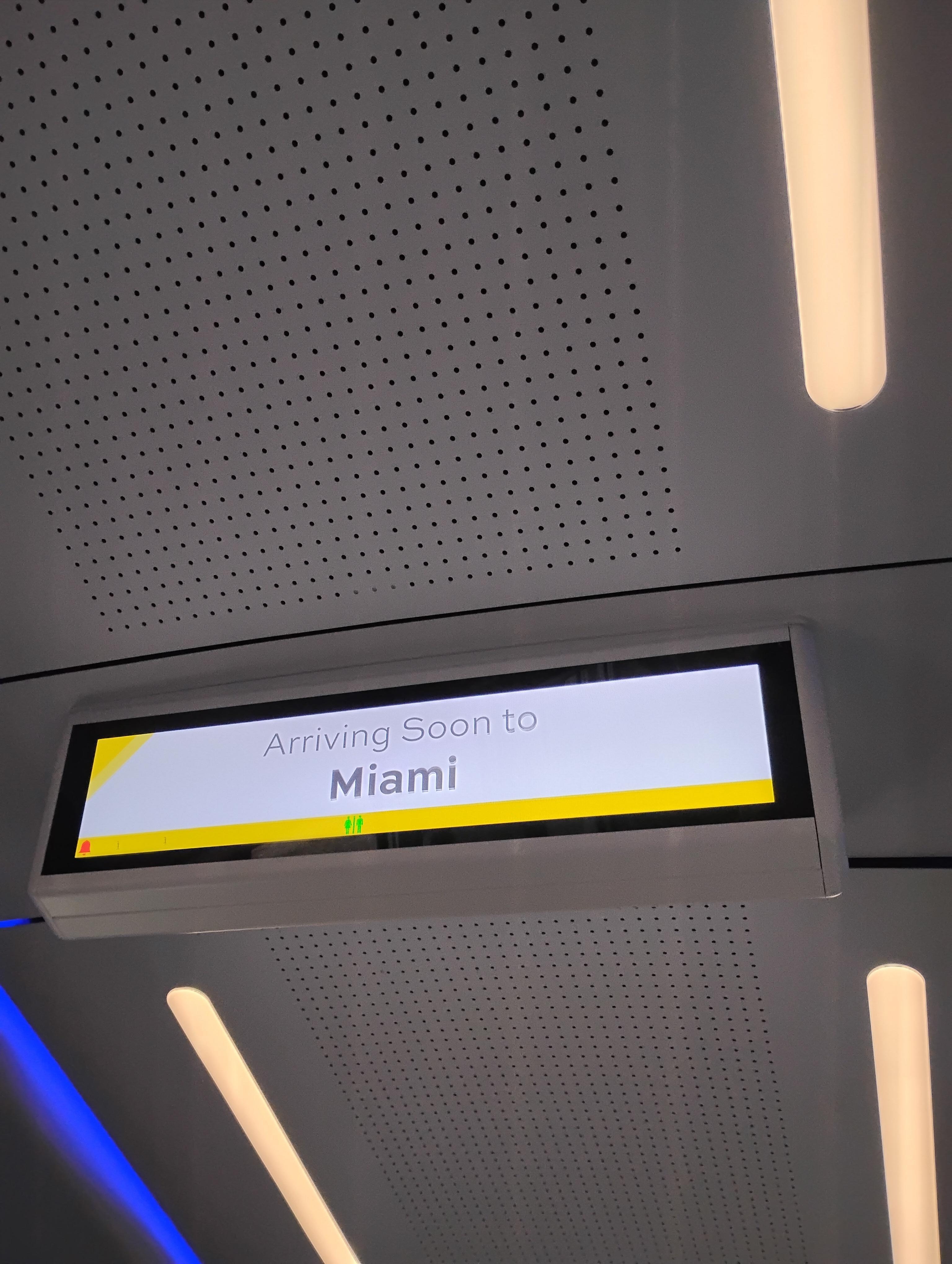 Brightline Train Sign Miami 