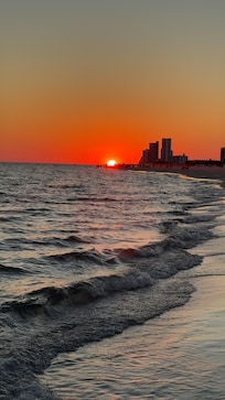 Gulf shores of Alabama beach sunset