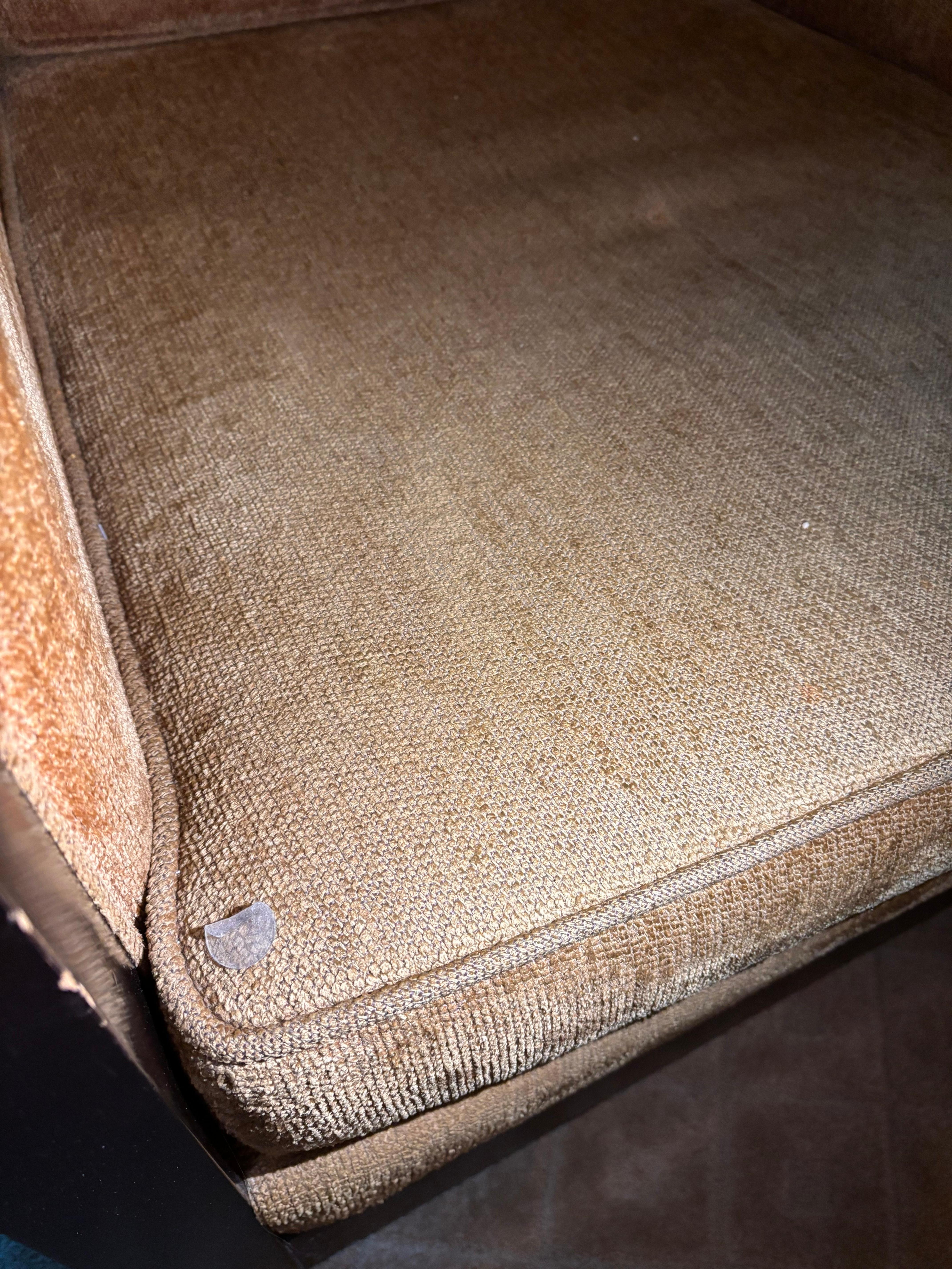 Old sticker and dried food on the chair