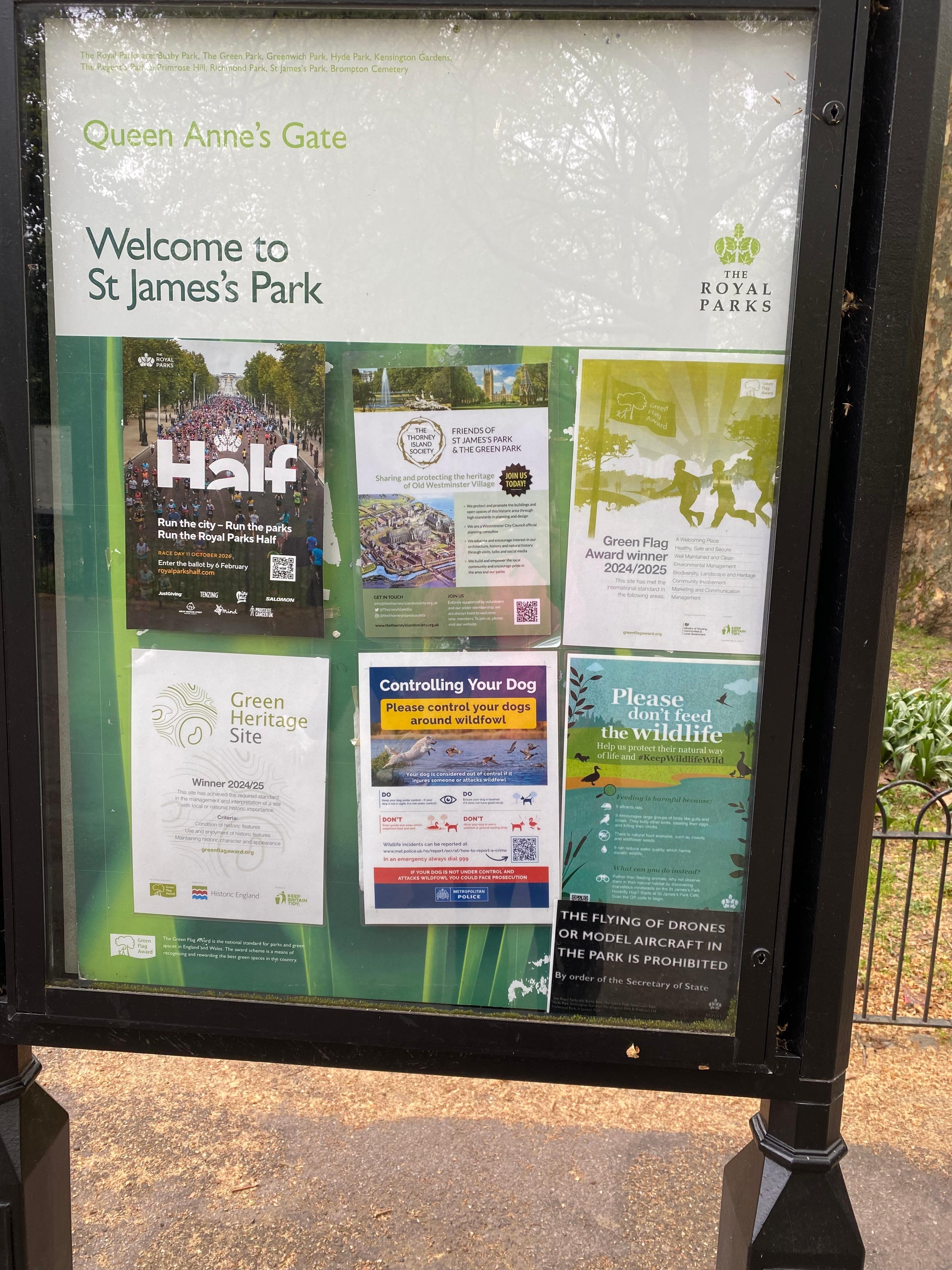 St James park- one stop on tube from Gloucester station, round the corner from Ashburn 