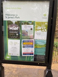 St James park- one stop on tube from Gloucester station, round the corner from Ashburn