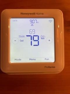 79 degrees inside and it was 81 degrees outside. Too warm to sleep.