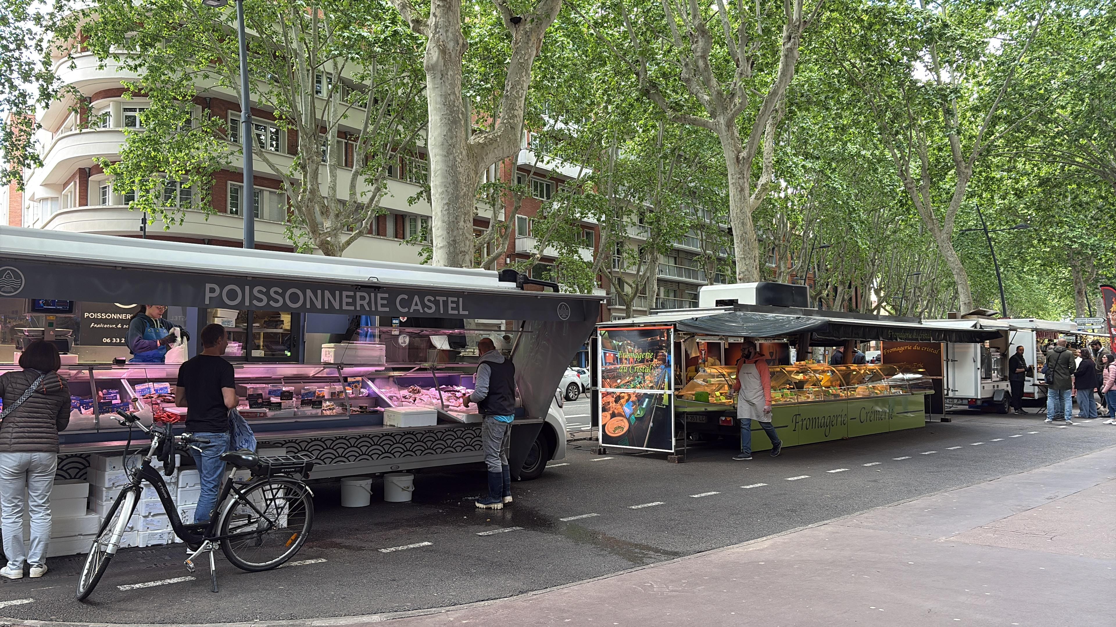 Food stalls near the hotel