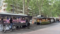 Food stalls near the hotel