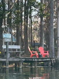 The dock taken from the river.