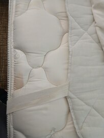 The pad didn't even fit, so we had to sleep in the center.