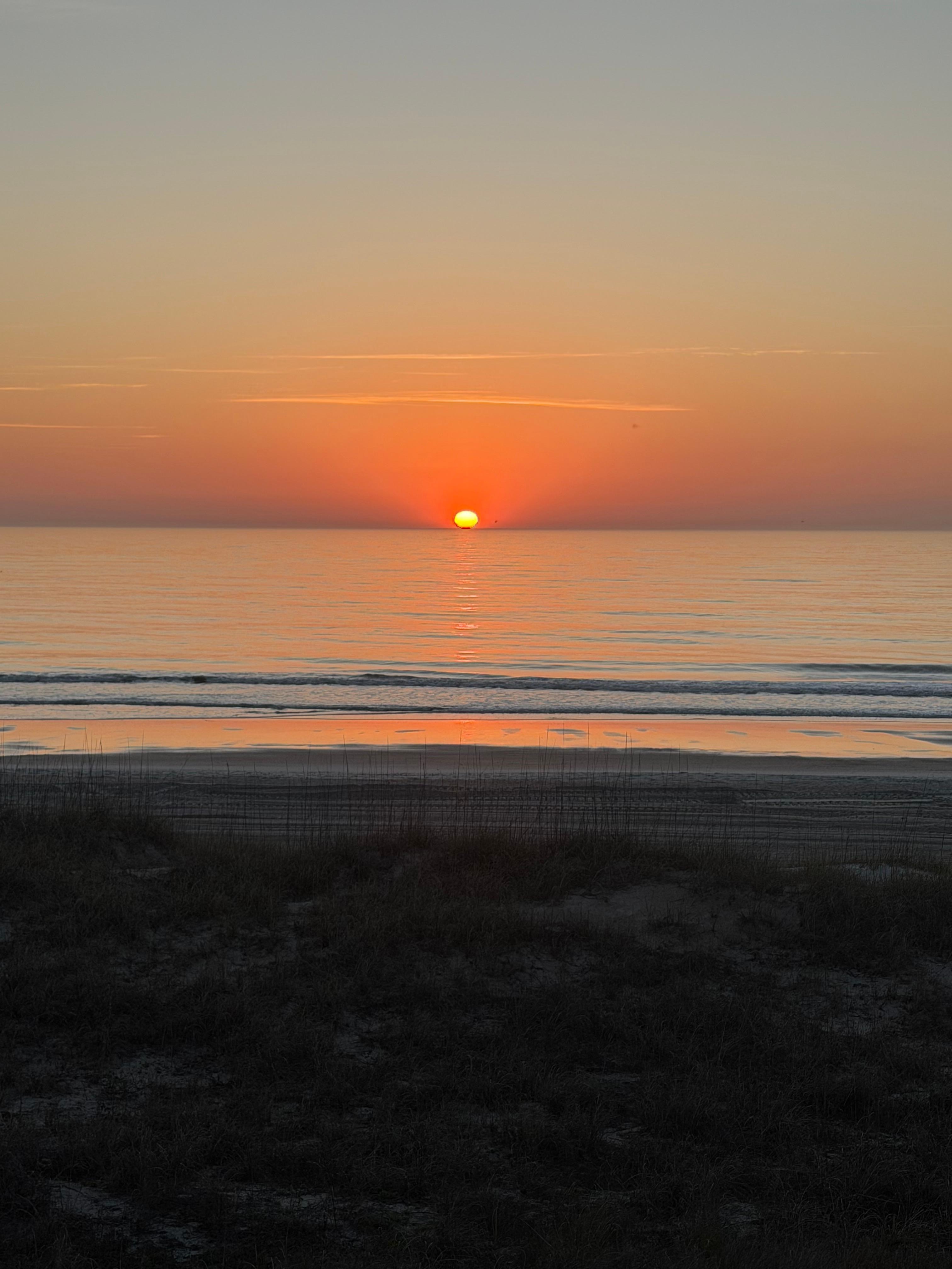 Sunrise from the balcony. A highlight each morning.