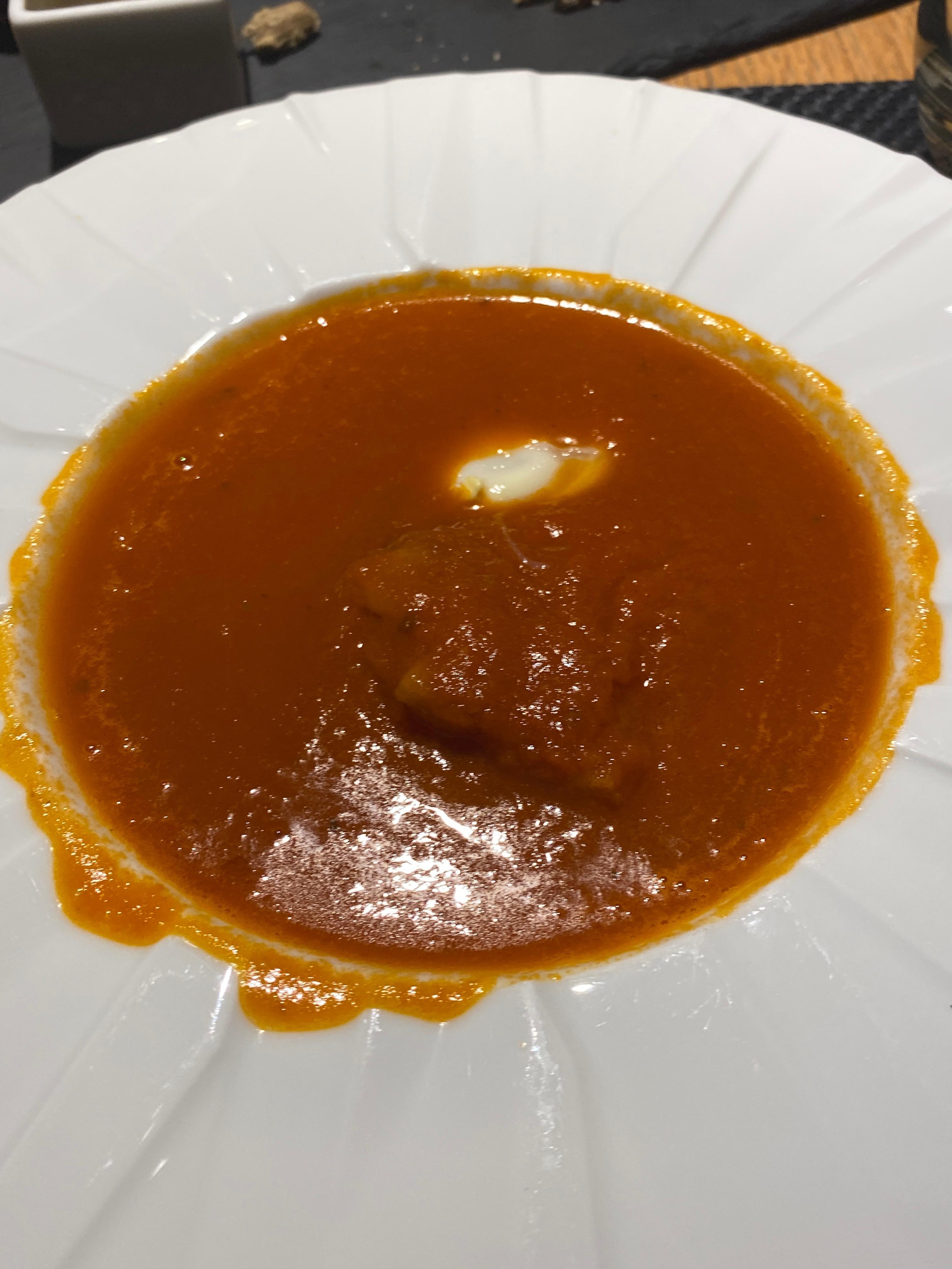 Tomato soup that caused food poisioning.