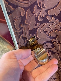 Bathroom door handle fell off.
