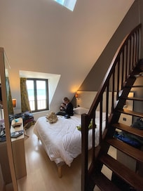 Main room with queen bed