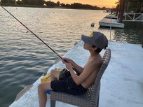 Grandson loves to fish. This was perfect anytime of the day.