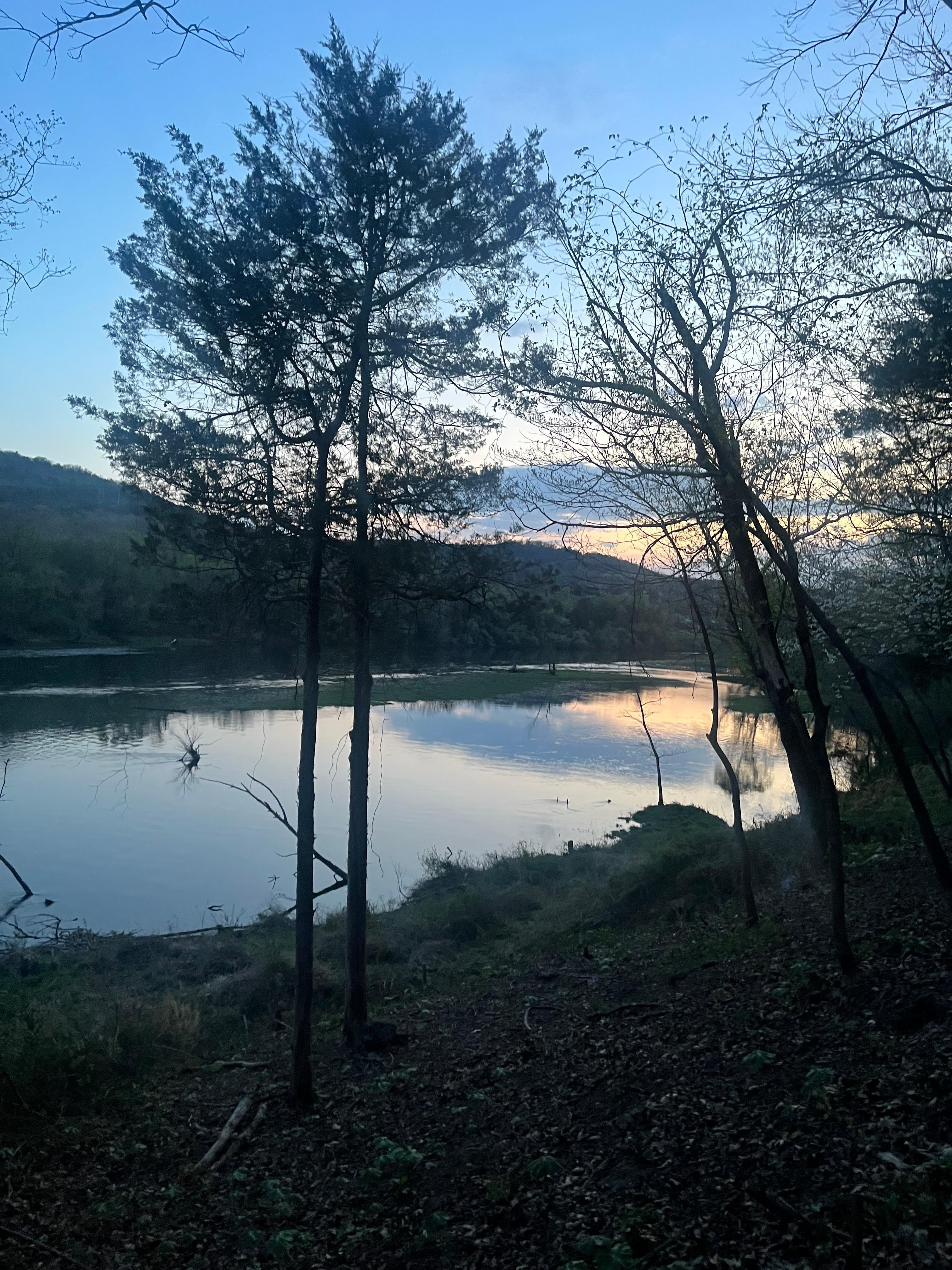 View along walking trail near the property.