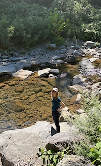 Stony Creek where we enjoyed morning coffee and a glass of wine late afternoon.