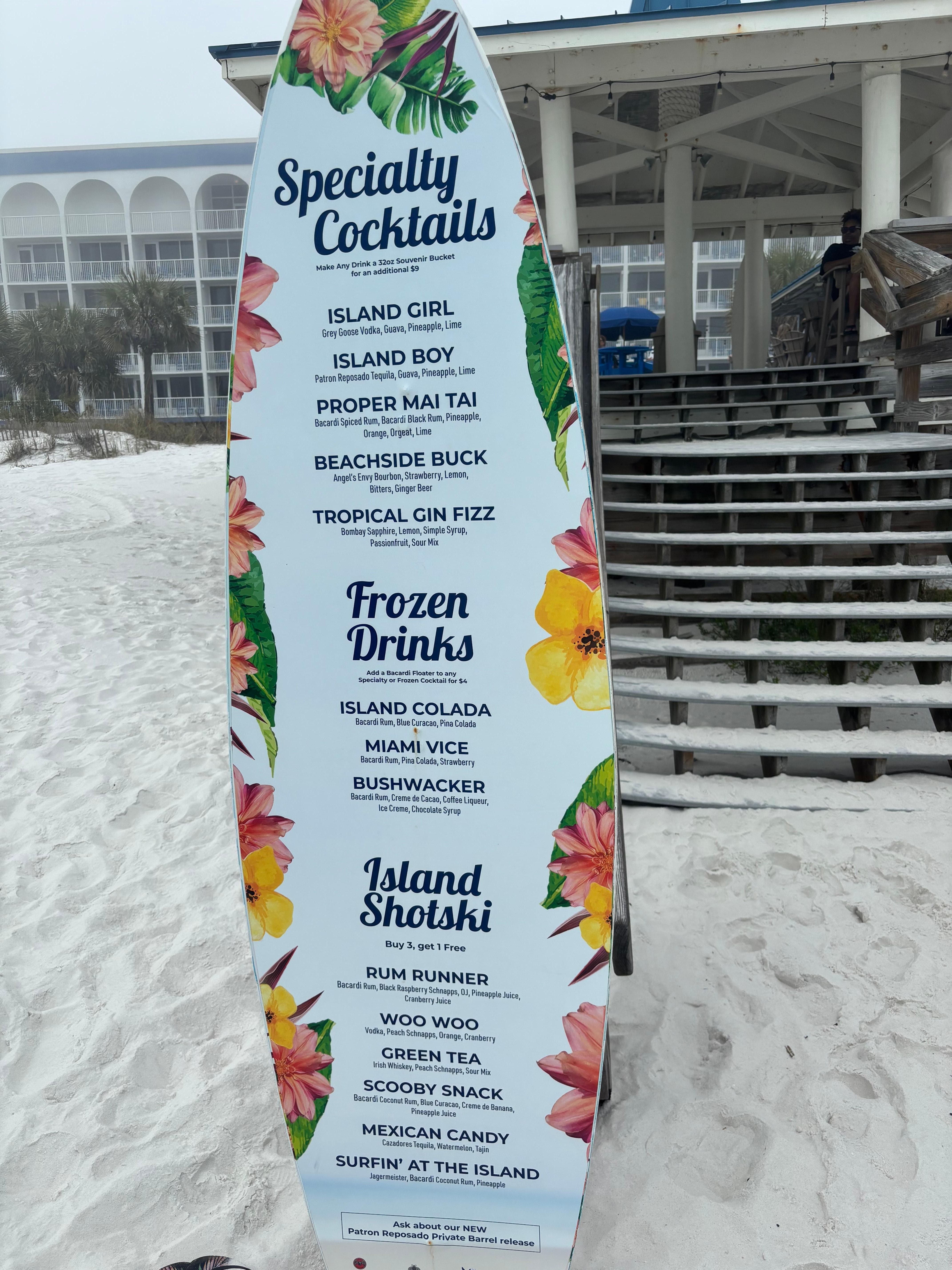 Bar next door that serves on the beach! 