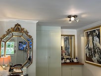 Vanity and closet area