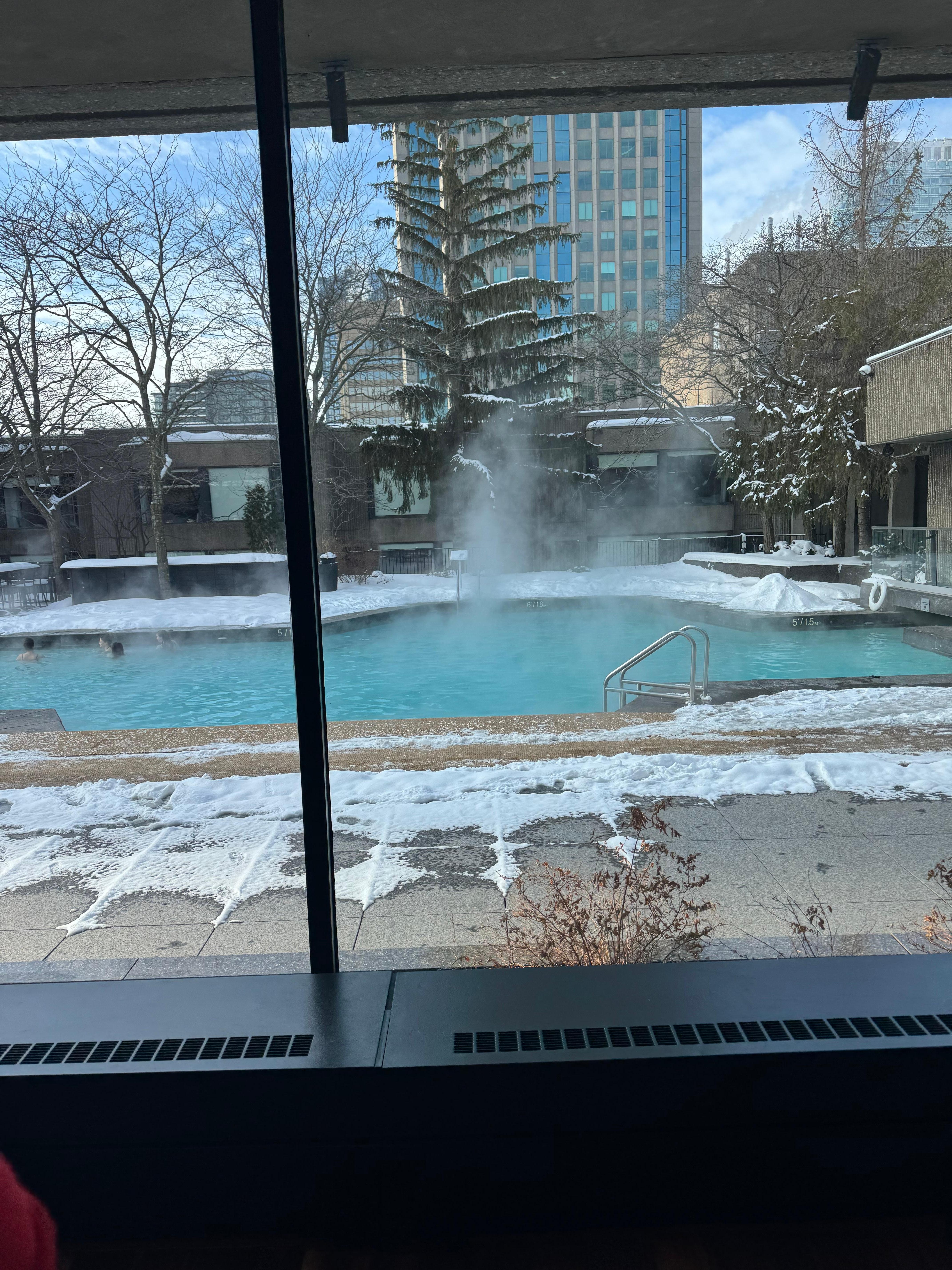 Heated outdoor pool in the winter!