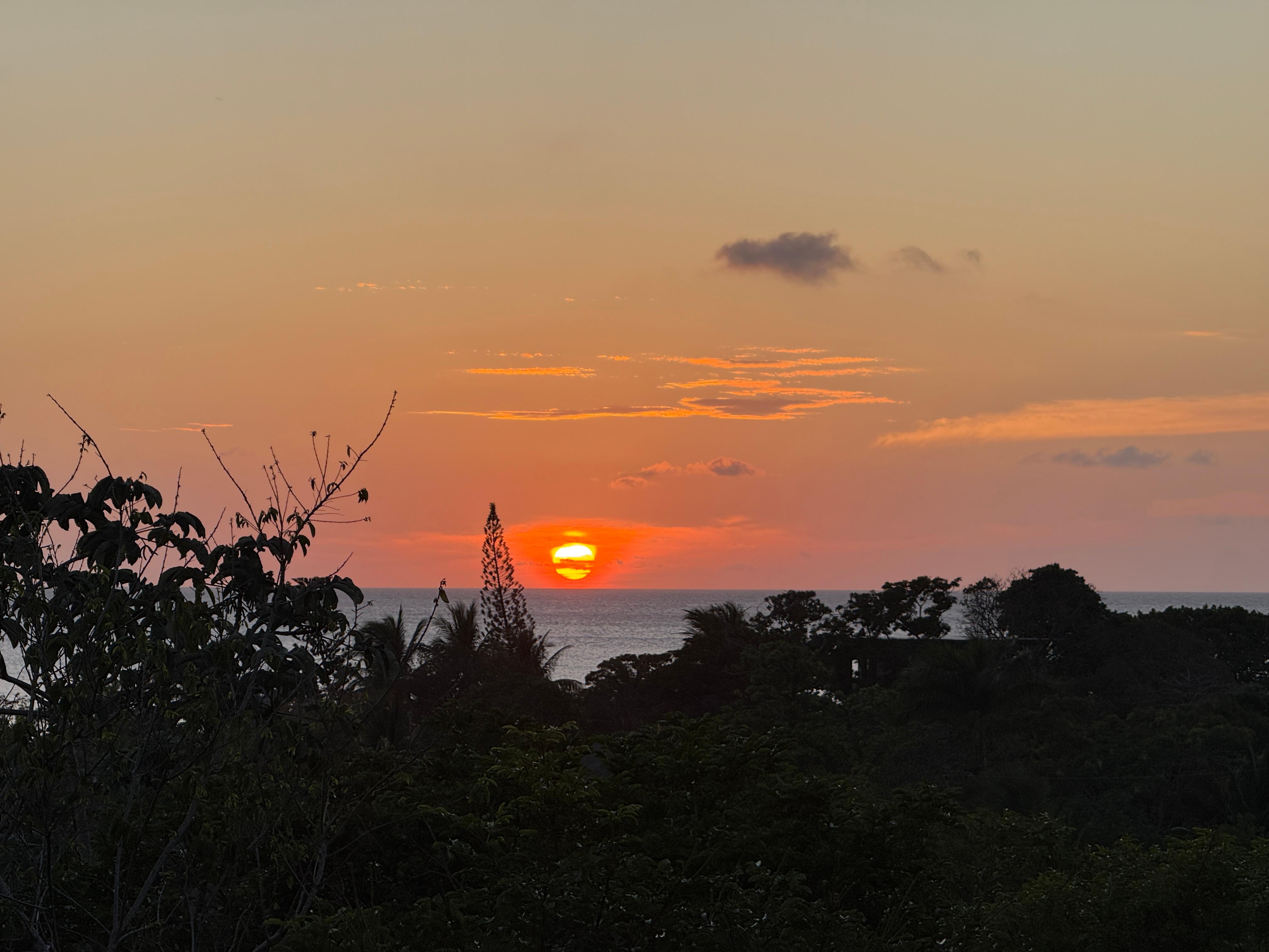 Sunset from the balcony