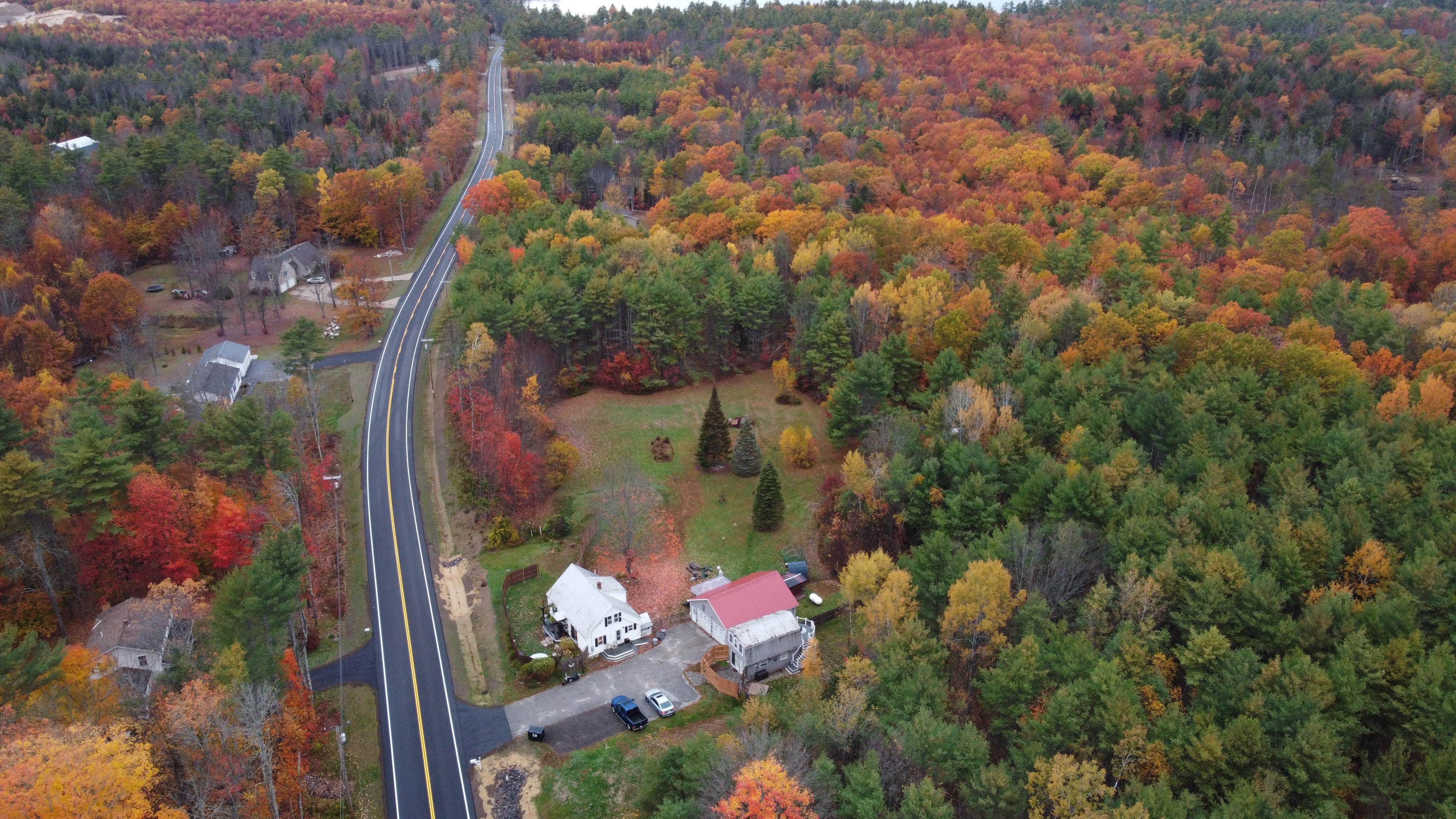 Drone shot of property 