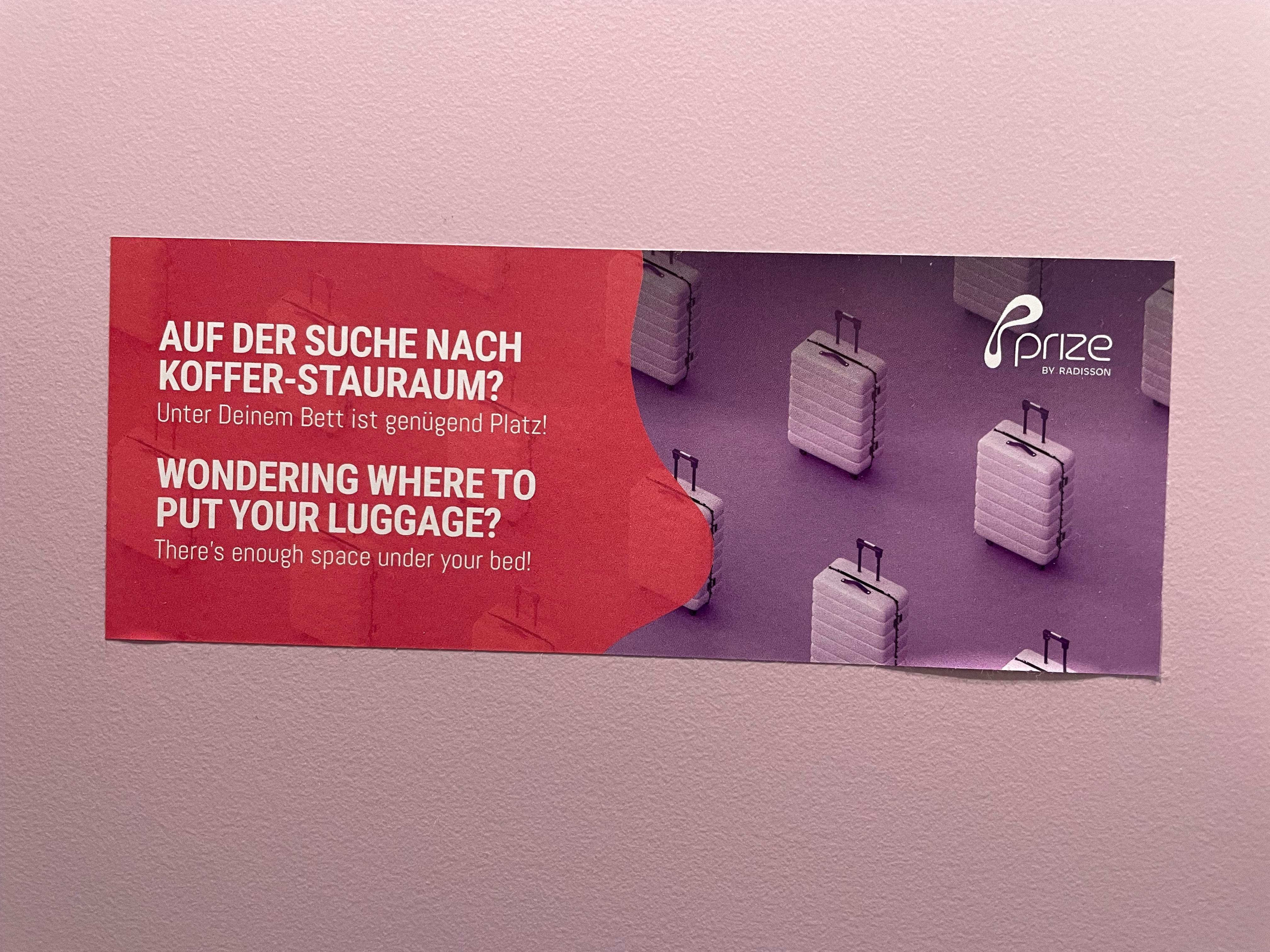 Kofferablage vergessen? Egal! Machen wir nen Sticker! 