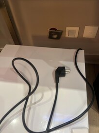 Outlet for mini fridge not attached to wall
