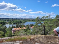 The hiking area around the house
