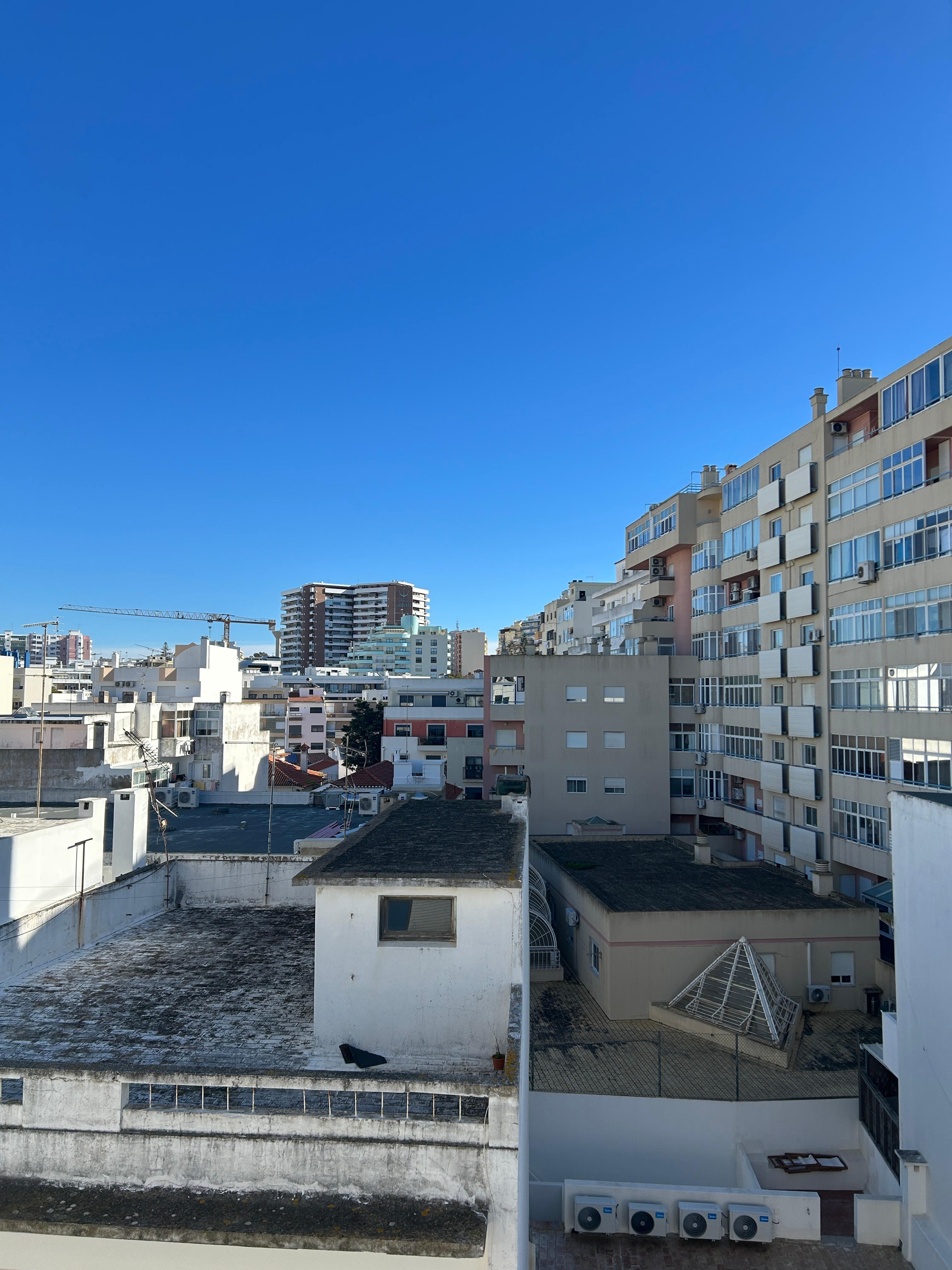 View from hotel room window