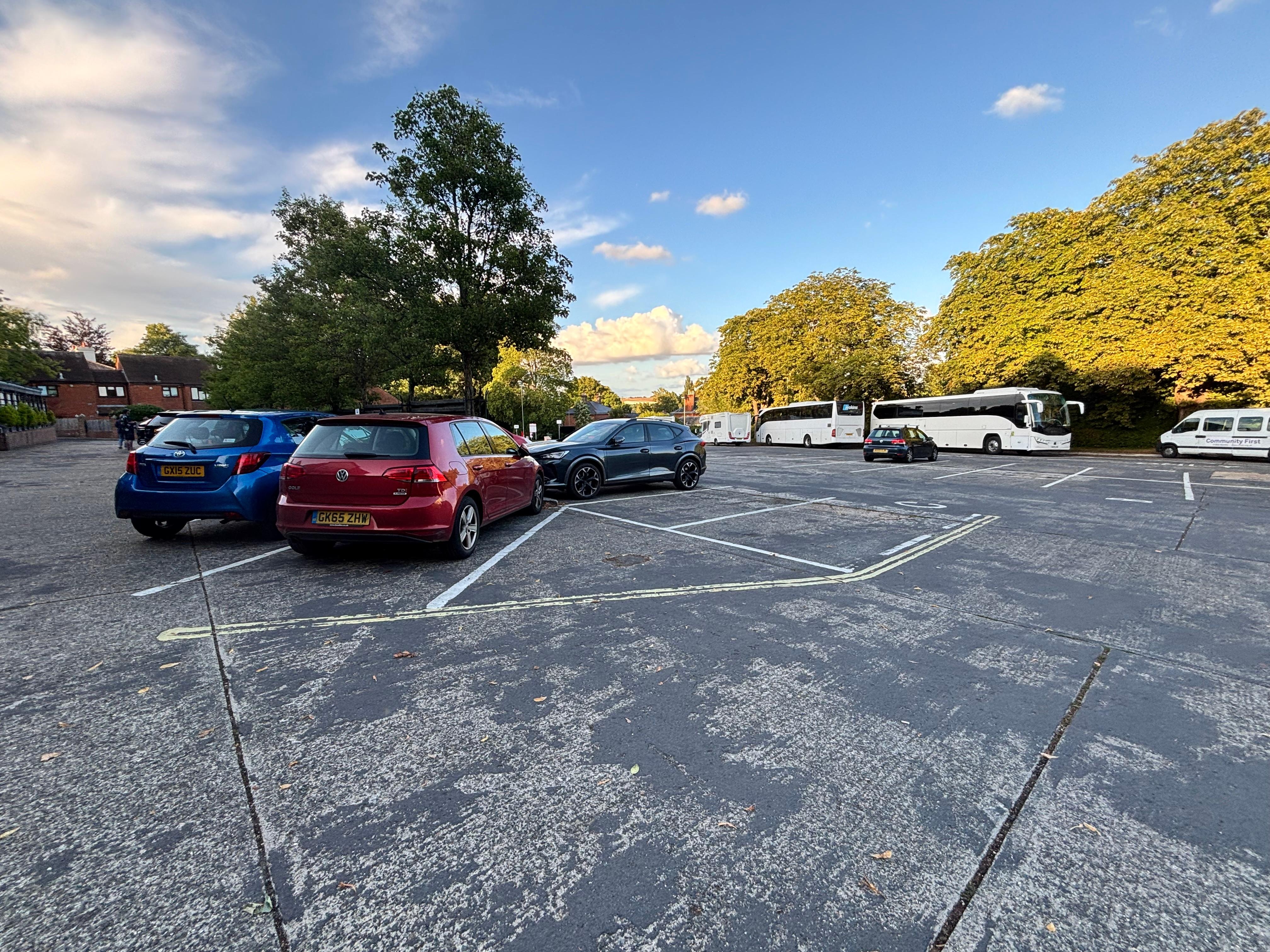 Public car park right in front of reception. Used it for weekend.