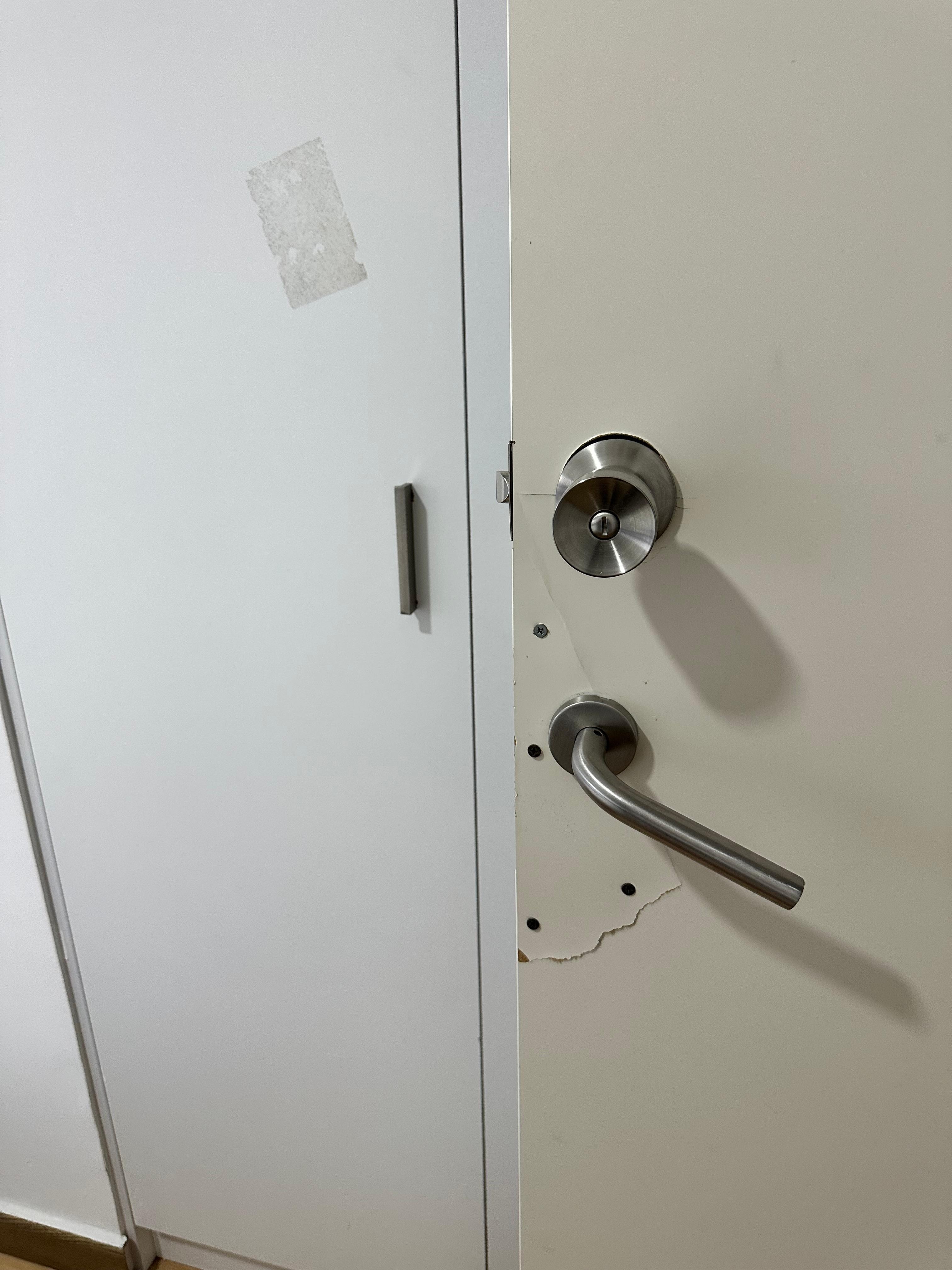 Not in good repair. One of many poor attempts to repair. To include a sliding glass door that won’t close all the way.