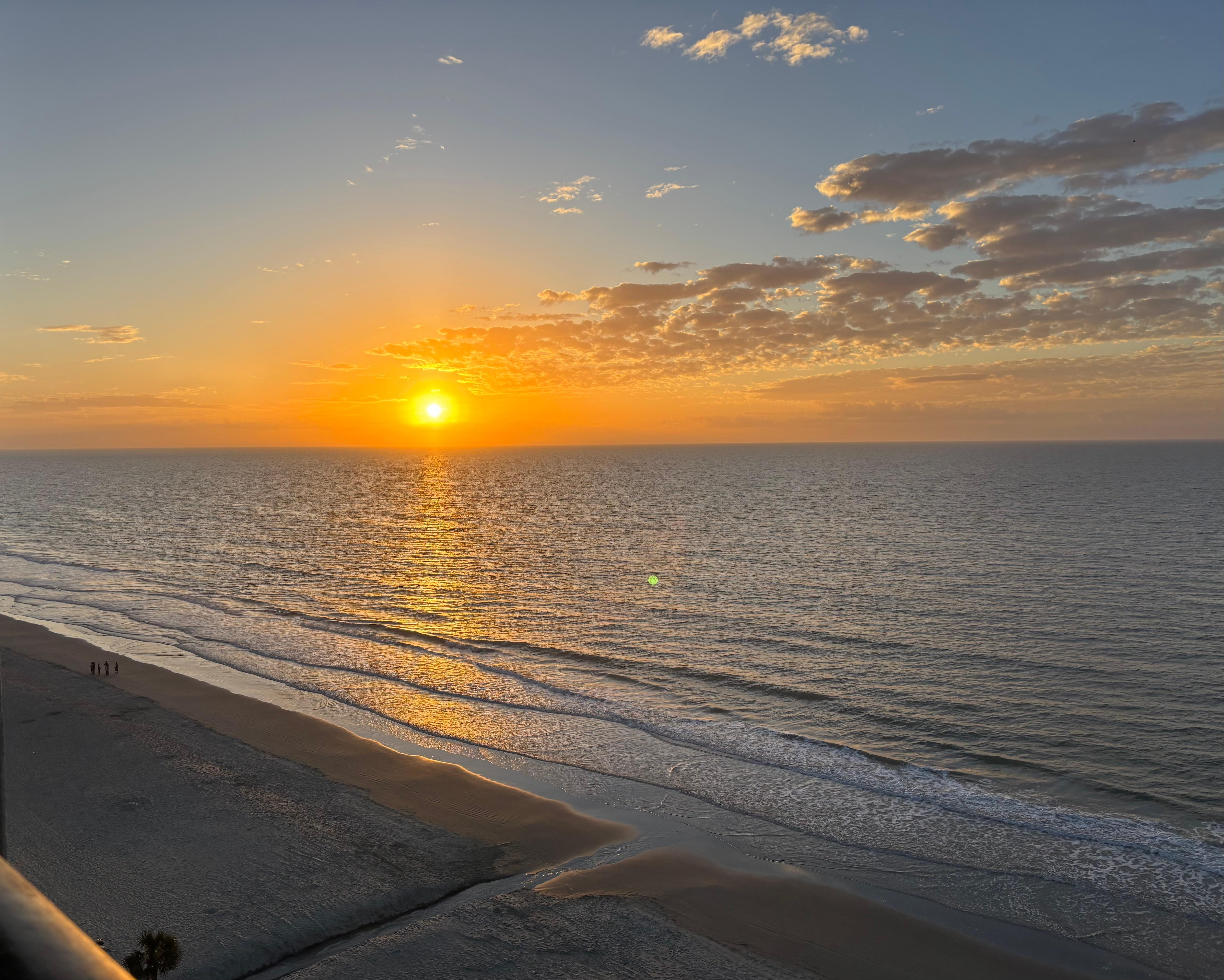 Sunrise view from balcony