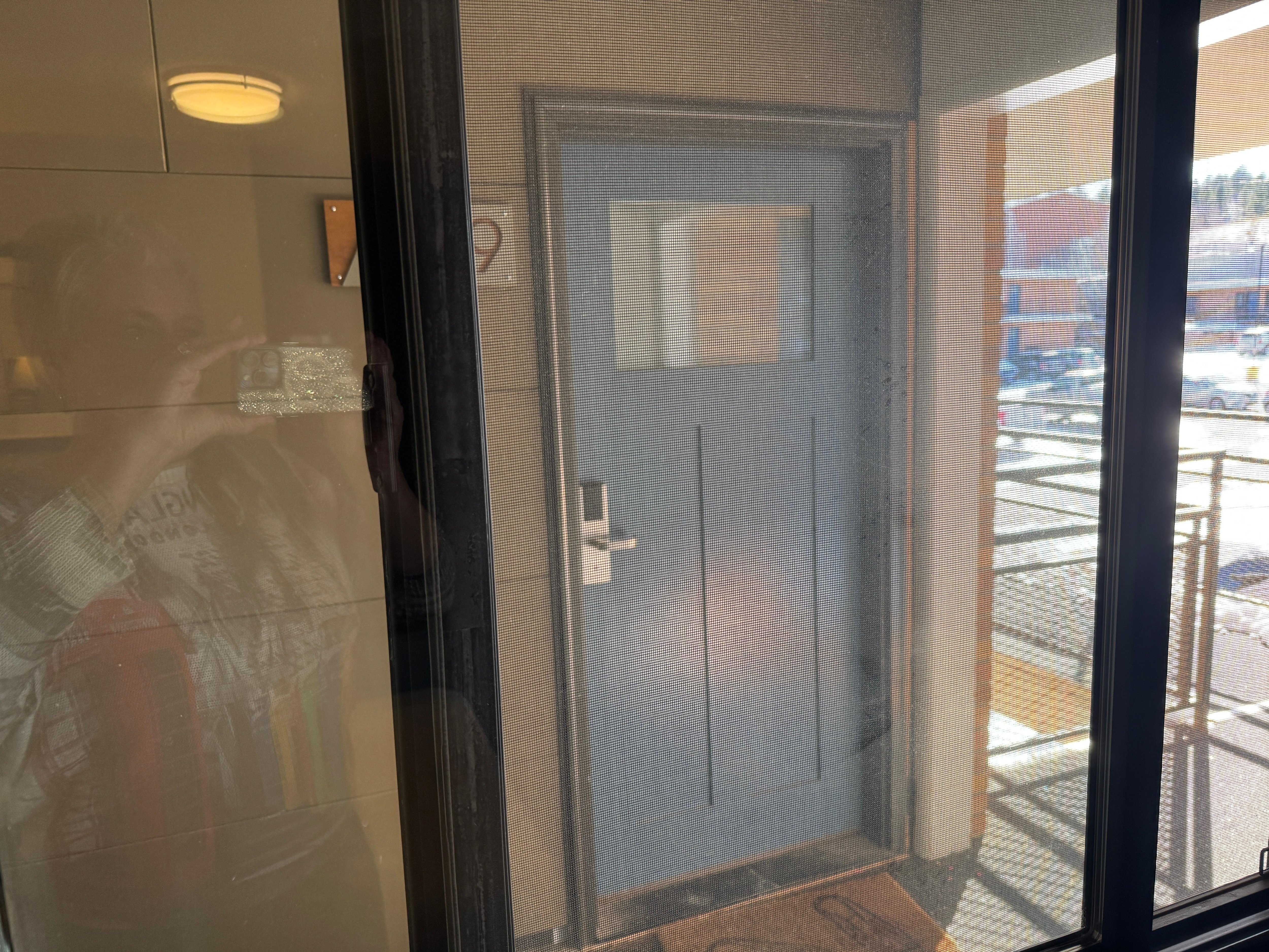 "View" outside our window.