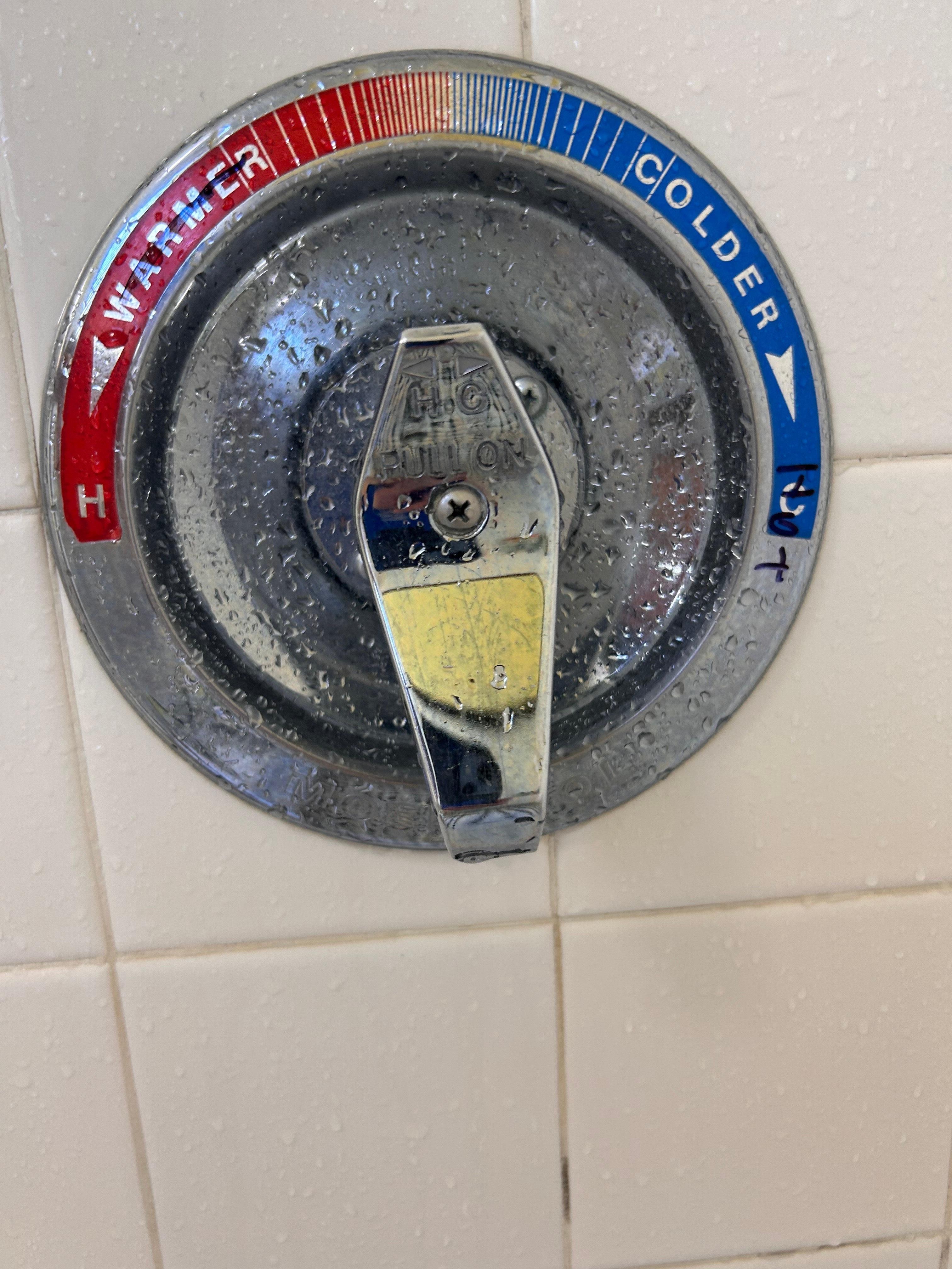 Hot water was put in backwards. Some one wrote on the control in black magic marker backwards after 2 days