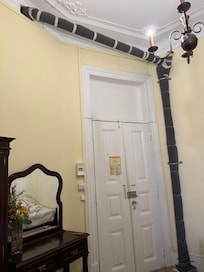 Pipeline runs inside the room