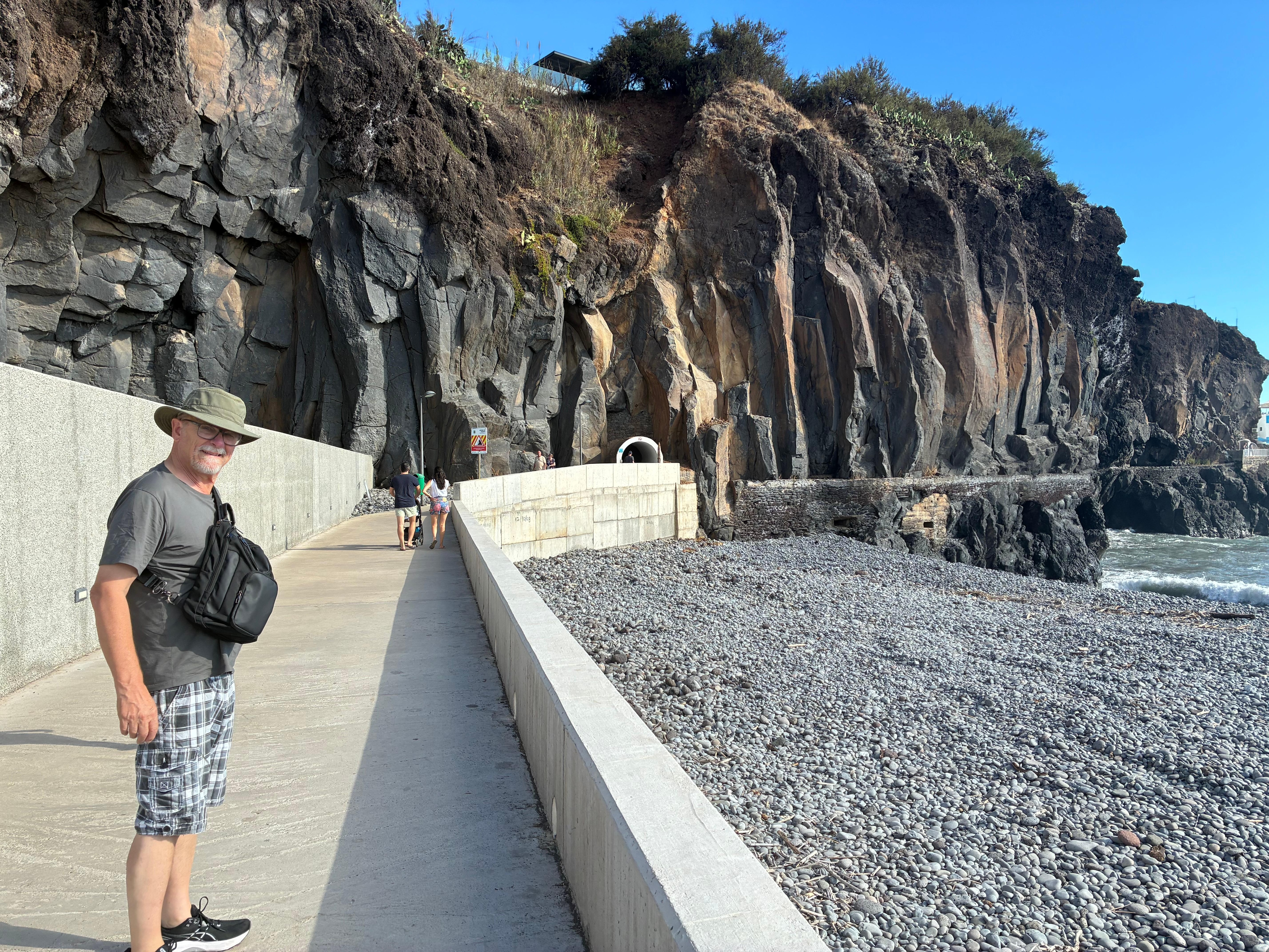The walk beneath our window. 