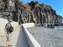 The walk beneath our window.