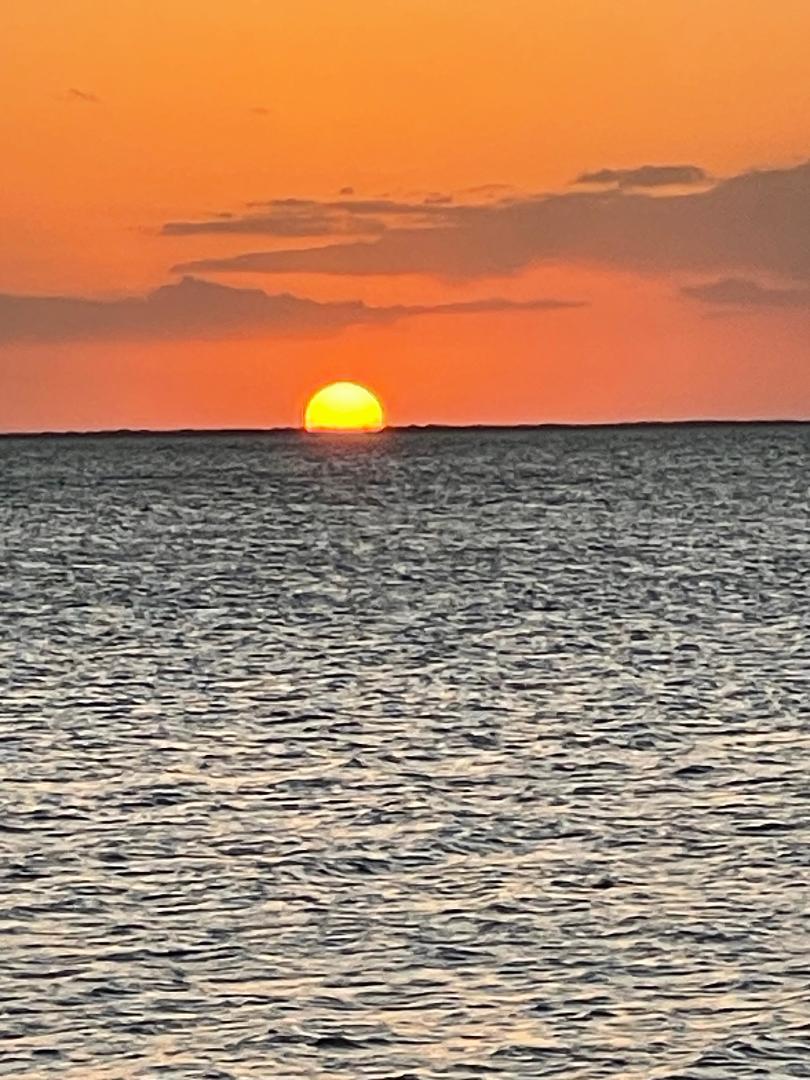 Beautiful sunset at Moonbay marina