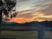 Sunset by the firepit