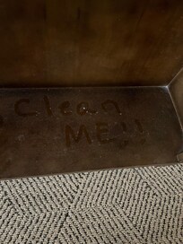 This is how Dusty the entire room was.