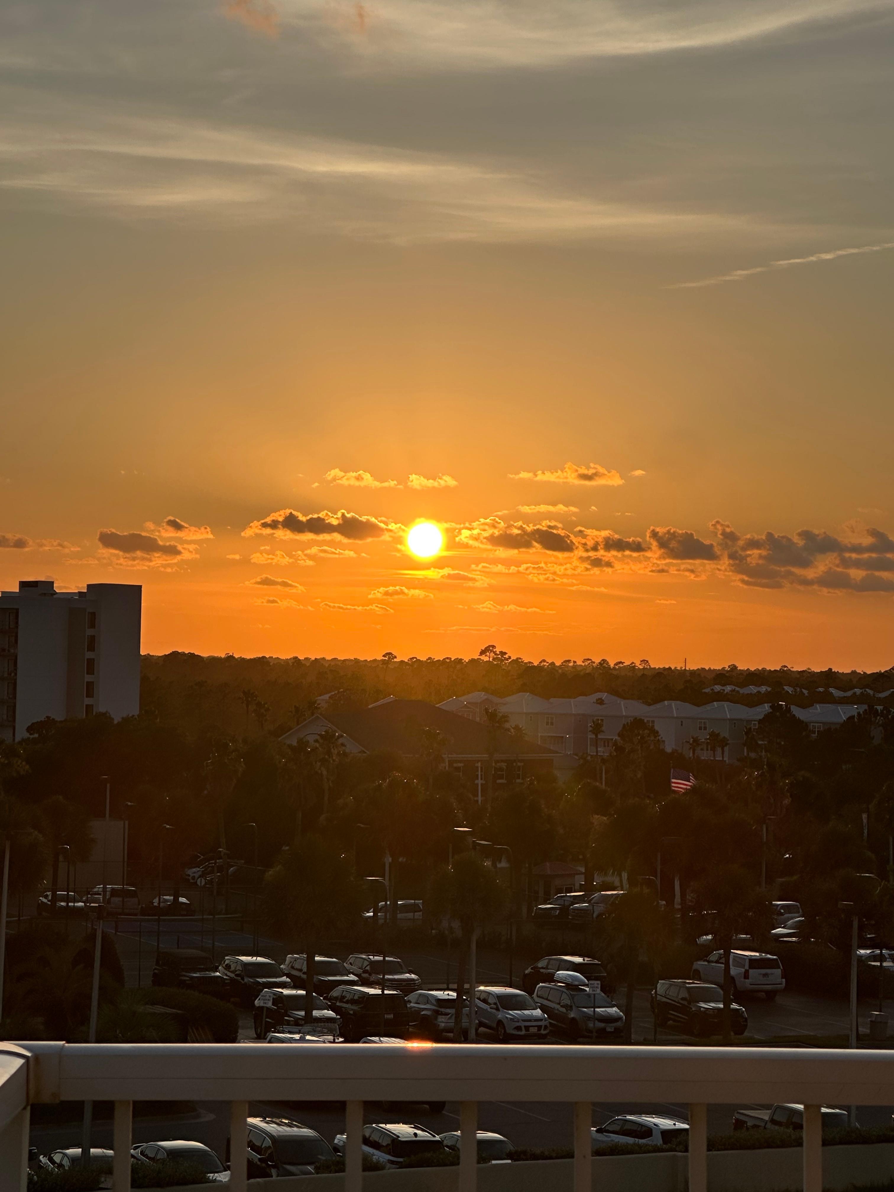View off of wrap around balcony 