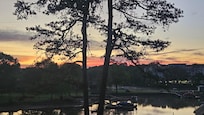 Sunrise from screened porch.