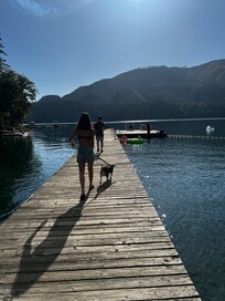 After we arrived we walked over to the dock, its about a 2-3 min walk!